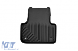Specific rubber mats suitable for Audi Q7 after 2015, Q8 after 2018, 4-piece set, black color-image-6226831