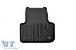 Specific rubber mats suitable for Audi Q7 after 2015, Q8 after 2018, 4-piece set, black color-image-6226832