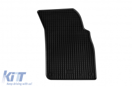 Specific rubber mats suitable for Audi Q7 after 2015, Q8 after 2019, 4-piece set, black color-image-6228892