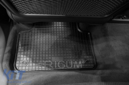 Specific rubber mats suitable for Audi Q7 after 2015, Q8 after 2019, 4-piece set, black color-image-6228896