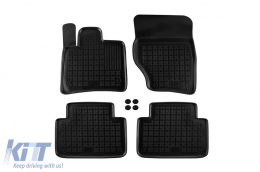 Specific rubber mats suitable for Audi Q7 2005-2015, 4-piece set, black color - ABFMA6016000