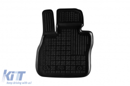 Specific rubber mats suitable for BMW 1 Series F40, Series 2 F44 Gran Coupe after 2019, 4-piece set, black color-image-6214315
