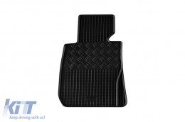 Specific rubber mats suitable for BMW 1 Series E87 2003-2012, 4-piece set, black color-image-6248256