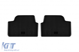 Specific rubber mats suitable for BMW 1 Series E87 2003-2012, 4-piece set, black color-image-6248258
