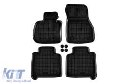 image-34-Specific rubber mats suitable for BMW 2 Series F46 GT 2015-2021, 7 seats with the third row seats, 4-piece set, black color