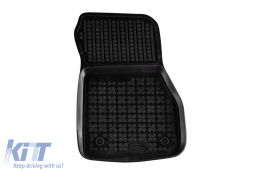 Specific rubber mats suitable for BMW 2 Series F46 GT 2015-2021, 7 seats with the third row seats, 4-piece set, black color-image-6214264