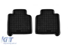 Specific rubber mats suitable for BMW 2 Series F46 GT 2015-2021, 7 seats with the third row seats, 4-piece set, black color-image-6214265