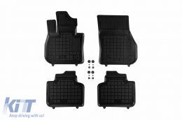 Specific rubber mats suitable for BMW 2 Series G42-U06 Active Tourer after 2021, X1 U11 PHeV after 2022, 4-piece set, black color - ABFMB6016122