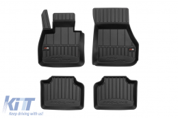 image-48-Specific rubber mats suitable for BMW 2 Series F45 Active Tourer after 2014, 4-piece set, black color, with 24-month warranty