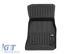 Specific rubber mats suitable for BMW 2 Series G42 Coupe after 2021, 4-piece set, black color, with 24-month warranty-image-6223762
