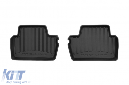 Specific rubber mats suitable for BMW 2 Series G42 Coupe after 2021, 4-piece set, black color, with 24-month warranty-image-6223763