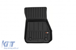 Specific rubber mats suitable for BMW 2 Series Gran Coupe F44 after 2019, 4-piece set, black color, with 24-month warranty-image-6223873