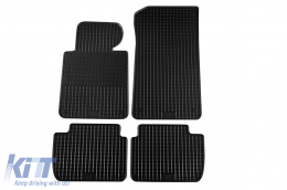 image-13-Specific rubber mats suitable for BMW 3 Series E46 sedan, wagon, coupe, compact 1998-2005, 4-piece set, black color