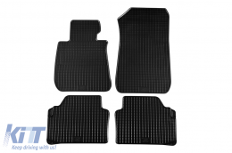 Specific rubber mats suitable for BMW 3 Series E90 sedan, E91 wagon 2005-2012, E92 coupe 2006-2013, 4-piece set, black color - ABFMB6015923