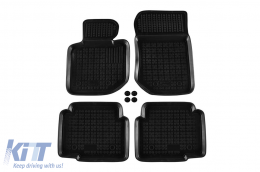 image-8-Specific rubber mats suitable for BMW 3 Series E36 1990-2000, 4-piece set, black color