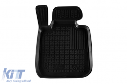 Specific rubber mats suitable for BMW 3 Series F30, F31 2013-2018, Series 4 F32, F36 Grand Coupe after 2013, 4-piece set, black color-image-6214309