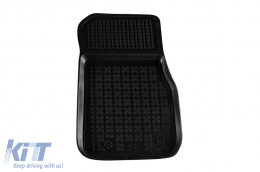 Specific rubber mats suitable for BMW 3 Series F30, F31 2013-2018, Series 4 F32, F36 Grand Coupe after 2013, 4-piece set, black color-image-6214310