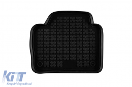 Specific rubber mats suitable for BMW 3 Series F30, F31 2013-2018, Series 4 F32, F36 Grand Coupe after 2013, 4-piece set, black color-image-6214311