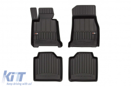 image-14-Specific rubber mats suitable for BMW 3 Series F34 GT after 2013, 4-piece set, black color, with 24-month warranty