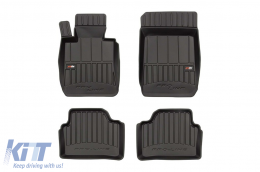image-40-Specific rubber mats suitable for BMW 3 Series E90, E91 2004-2011, 4-piece set, black color, with 24-month warranty