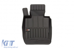 Specific rubber mats suitable for BMW 3 Series E90, E91 2004-2011, 4-piece set, black color, with 24-month warranty-image-6221697
