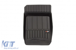 Specific rubber mats suitable for BMW 3 Series E90, E91 2004-2011, 4-piece set, black color, with 24-month warranty-image-6221698