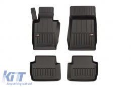 image-50-Specific rubber mats suitable for BMW 3 Series E46 xDrive 1998-2005, 4-piece set, black color, with 24-month warranty