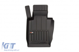 Specific rubber mats suitable for BMW 3 Series E46 xDrive 1998-2005, 4-piece set, black color, with 24-month warranty-image-6222155