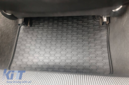 Specific rubber mats suitable for BMW 3 Series E90 sedan, E91 wagon 2004-2012, 4-piece set, black color-image-6227469