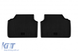 Specific rubber mats suitable for BMW 3 Series E90, E91 2005-2011 xDrive, 4-piece set, black color-image-6248268