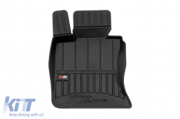 Specific rubber mats suitable for BMW 4 Series F33 2013-2020, 4-piece set, black color, with 24-month warranty-image-6222419