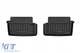 Specific rubber mats suitable for BMW 4 Series F33 2013-2020, 4-piece set, black color, with 24-month warranty-image-6222421