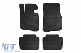Specific rubber mats suitable for BMW 4 Series F33 convertible after 2013, 4-piece set, black color-image-6230513