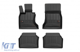 image-14-Specific rubber mats suitable for BMW 5 Series GT F07 2009-2017, 4-piece set, black color, with 24-month warranty