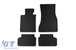Specific rubber mats suitable for BMW 5 Series G30 sedan, G31 wagon after 2017, 4-piece set, black color - ABFMB6015906