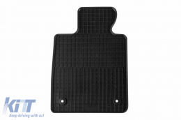 Specific rubber mats suitable for BMW 5 Series G60 sedan, G60-E, G61 wagon after 2023, 4-piece set, black color-image-6213090