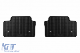 Specific rubber mats suitable for BMW 5 Series G60 sedan, G60-E, G61 wagon after 2023, 4-piece set, black color-image-6213092