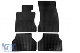 Specific rubber mats suitable for BMW 5 Series E60 sedan, E61 wagon 2003-2010, 4-piece set, black color - ABFMB6015920