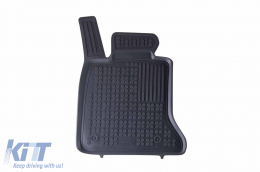Specific rubber mats suitable for BMW 5 Series F10 sedan, F11 wagon 2010-2013, 4-piece set, grey color-image-6214204