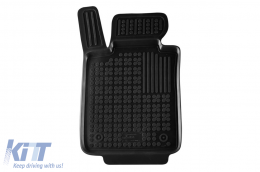 Specific rubber mats suitable for BMW 5 Series G30 sedan, G31 wagon after 2017, 4-piece set, black color-image-6214283