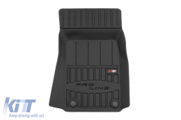 Specific rubber mats suitable for BMW 5 Series E39 1995-2003, 4-piece set, black color, with 24-month warranty-image-6220908