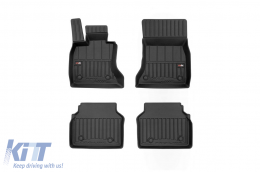 image-42-Specific rubber mats suitable for BMW 5 Series F07 GT xDrive 2009-2017, 4-piece set, black color, with 24-month warranty