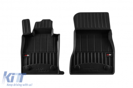 Specific rubber mats suitable for BMW 5 Series G60 sedan, G61 wagon after 2023, 4-piece set, black color, with 24-month warranty-image-6224014