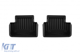 Specific rubber mats suitable for BMW 5 Series G60 sedan, G61 wagon after 2023, 4-piece set, black color, with 24-month warranty-image-6224015