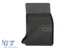 Specific rubber mats suitable for BMW 5 Series E60 sedan, E61 wagon 2003-2010, 4-piece set, black color-image-6226713