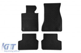 image-2-Specific rubber mats suitable for BMW 5 Series G30 sedan, G31 wagon after 2017, 4-piece set, black color