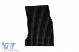 Specific rubber mats suitable for BMW 5 Series E60, E61 2004-2010, 4-piece set, black color-image-6228456
