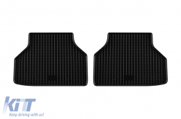 Specific rubber mats suitable for BMW 5 Series E60, E61 2004-2010, 4-piece set, black color-image-6228457