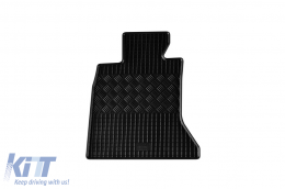 Specific rubber mats suitable for BMW 5 Series F10, F11 2010-2013, 4-piece set, black color-image-6228459