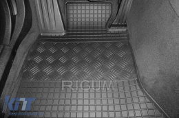 Specific rubber mats suitable for BMW 5 Series F10, F11 2010-2013, 4-piece set, black color-image-6228462